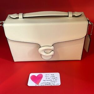 COACH Tabby Box bag in Chalk and in EUC!!!!!